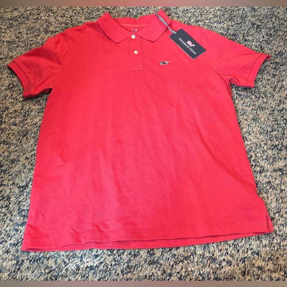 Vineyard Vines Classic Red Polo Shirt